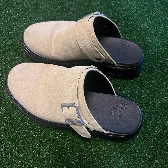 Doc Martens Zebzag Suede Mules - Grey - Picture 2 of 5